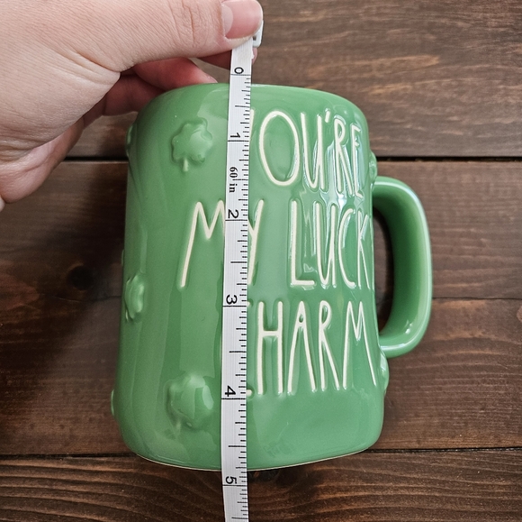 Rae Dunn by Magenta You're My Lucky Charm Green Shamrocks Mug Dishwasher Safe - Picture 7 of 7